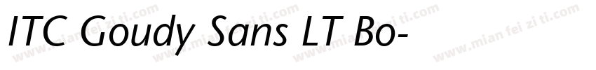 ITC Goudy Sans LT Bo字体转换